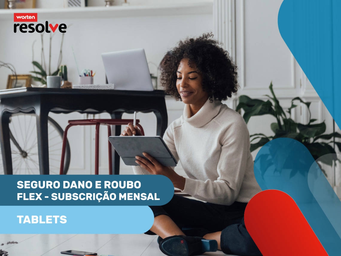 Seguro Dano Roubo Flex (Subscrição Mensal) - De 800 a 1199.99 euros - Tablets