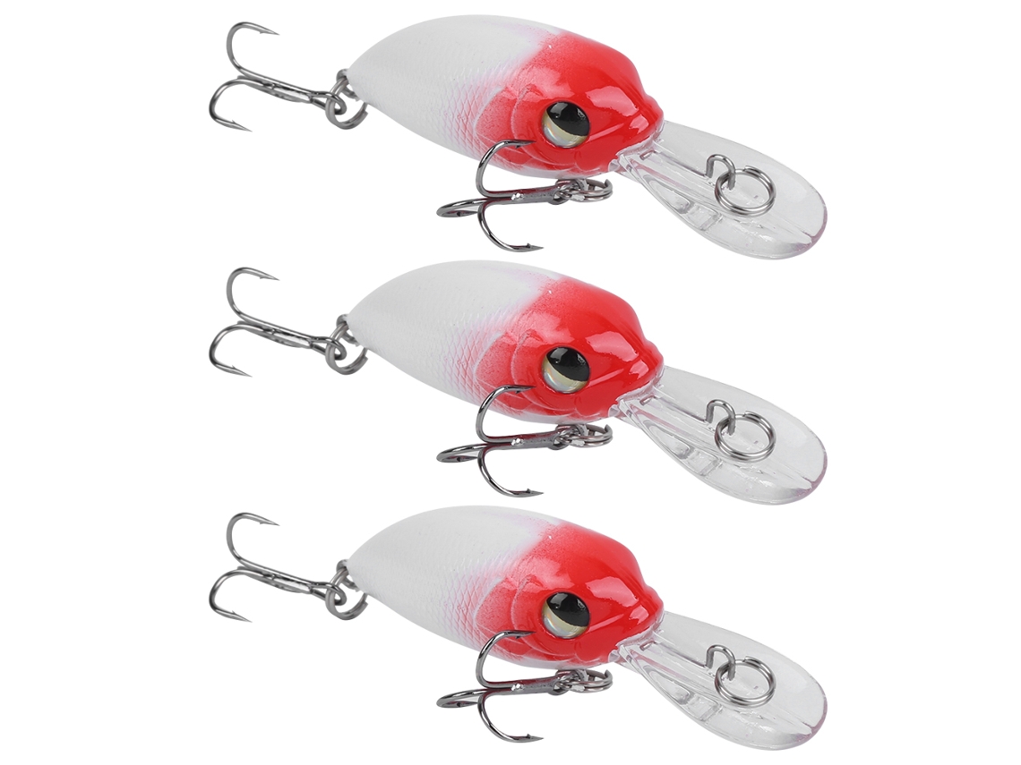 Lure (diving Simulation To Attract Topmouth Culter) 6cm-5g Rocker Fatty Bait Topmouth Culter Fishing Lure 3-pack