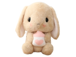 Boneca de pelúcia de coelho de 22cm, orelhas compridas, para crianças, LAXISCREED