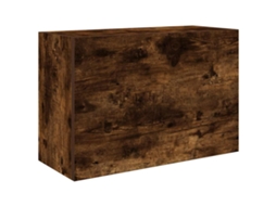 Bathroom Wall Cabinet, Bathroom Wall Cabinets Vidaxl Marrom Madeira Processada (60 X 25 X 40 Cm)