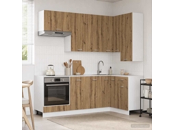 Vidaxl Unidade De Cozinha Lyon 8 Pcs Carvalho Arttisan