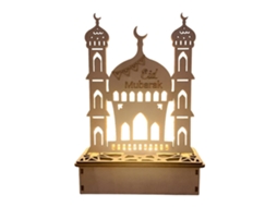 Lâmpada Led De Madeira Decoração Ramadã Worten