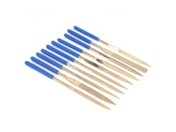 Laxiscreed Conjunto De 10 Limas De Diamante Em Aço Com Revestimento De Titânio, 180mm Para Afiar E Cortar