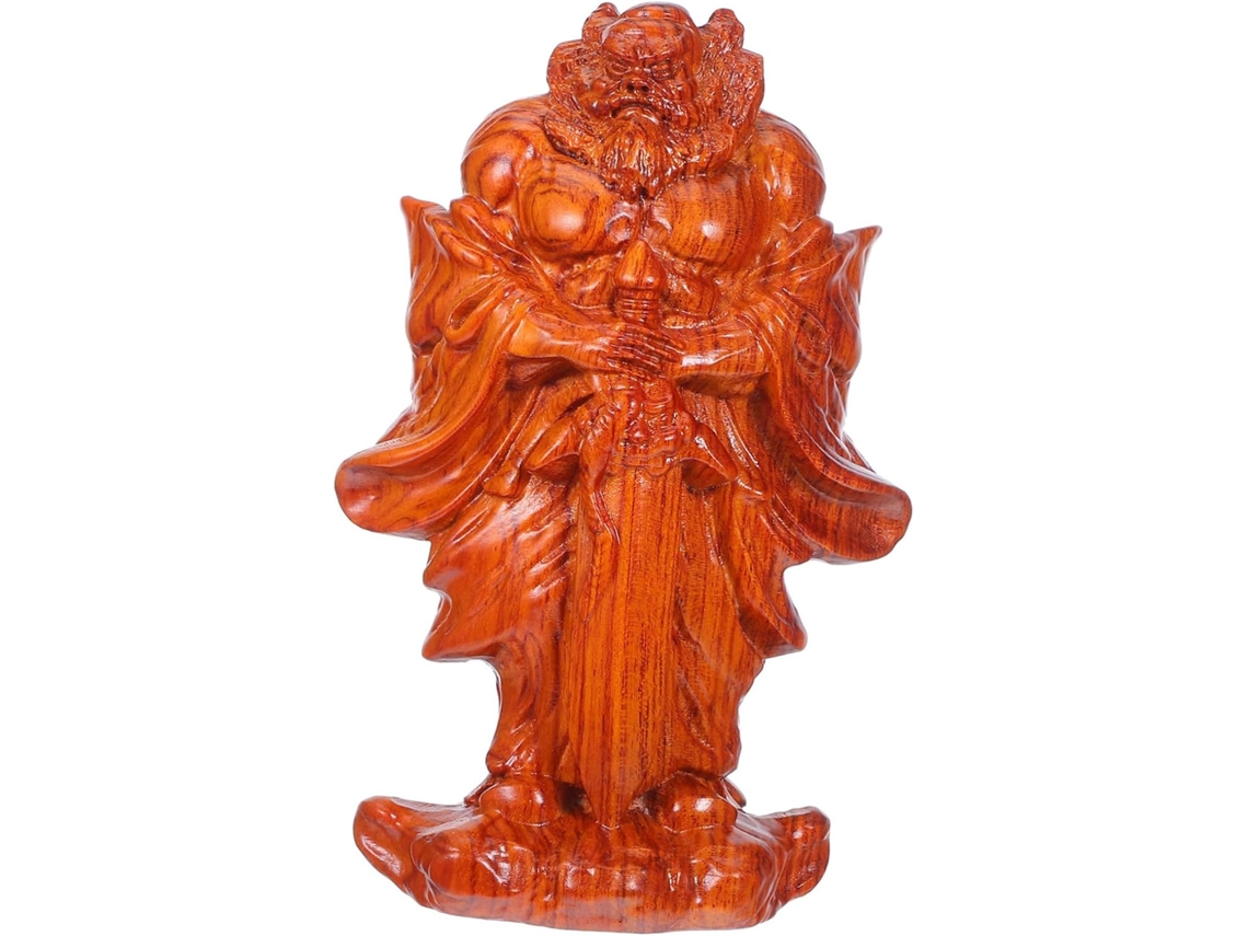Estátua De Madeira Feng Shui Para Decoração De Casa, Estátua De Divindade Guardiã Chinesa, Estatueta Chinesa Zhongkui, Ornamento. Gokoco