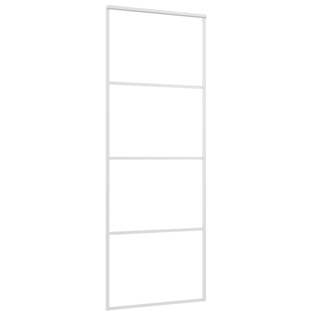 Maison Exclusive - Porta deslizante em vidro ESG e alumínio 76x205 cm  branco