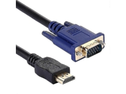 Adaptador gráfico HDMI Lurelia para VGA, 15 pinos, macho, 1,8 m, vermelho