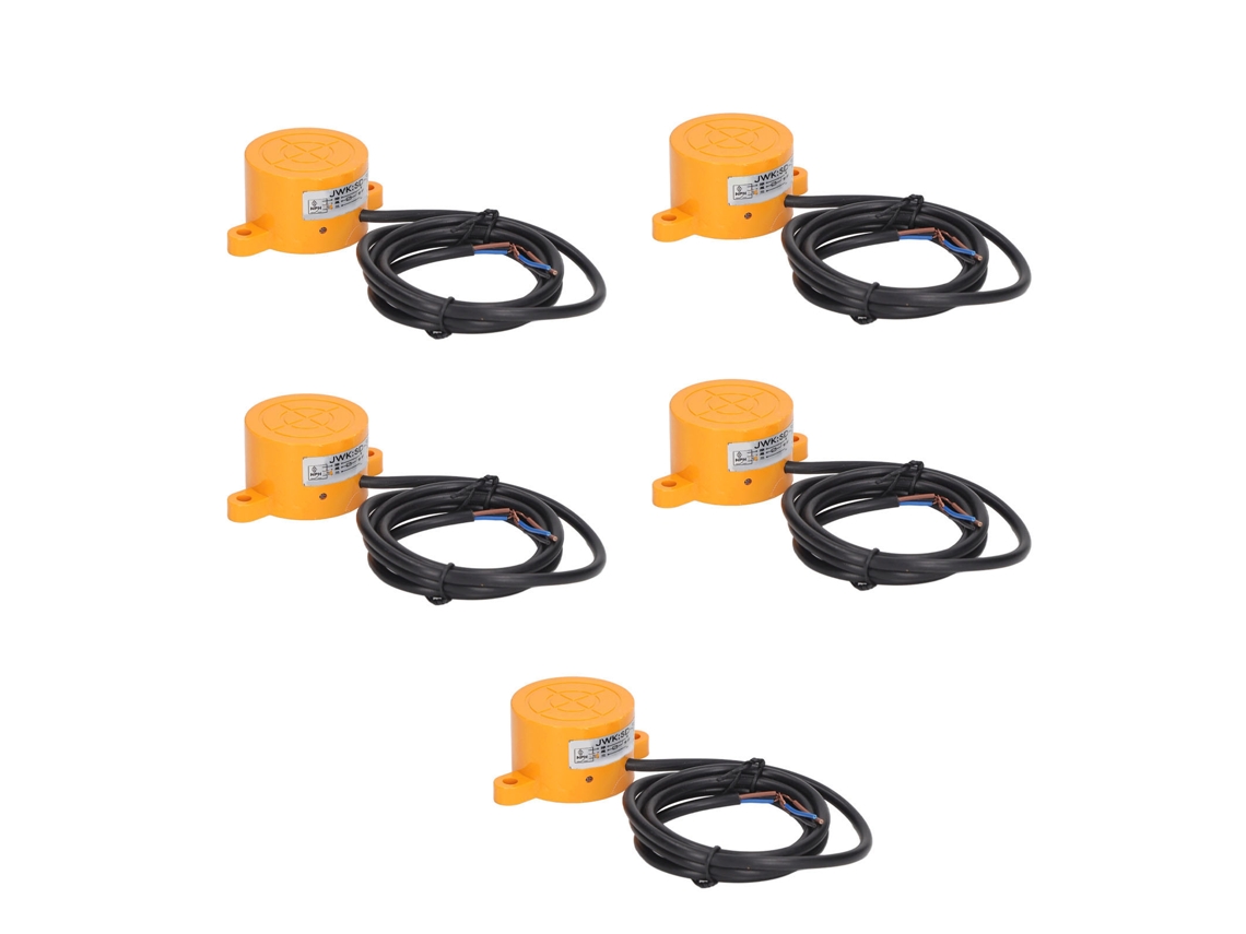5pcs Sensor de Proximidade Cilíndrico Npn Normalmente Aberto 6 36vdc 300ma