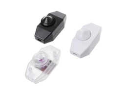 Omni 3 Peças Interruptor de Luz para Regulador de Mesa/Cômoda Botão Acessório de Plástico 110 220v Preto