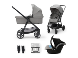 Carrinho De Bebé Kinderkraft Newly Moonlight Grey (multifuncional - 3 Em 1)