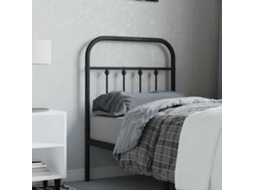 Vidaxl Cabeceira De Substituição 75 Cm Metal Preto