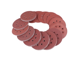 100 Peças De Lixa De Disco De 5 Polegadas Com 8 Buracos Flocking Ferramenta De Abertura 10 Tipos De Grit 125mm