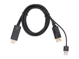 Adaptador Hdmi a Displayport 4k 60hz Con Cable Usb 2.0 de 1,8 M Plug And Play para Portátiles Y Ordenadores de Sobremesa.