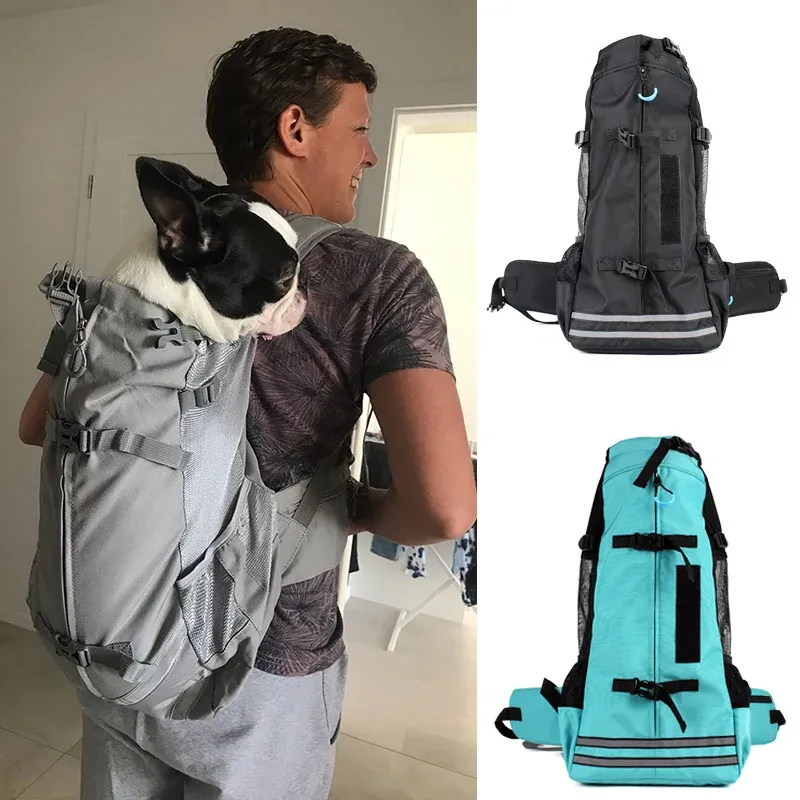Mochila para Animais de Estimação, Respirável, Tamanho M, Preta AQUAFORGE