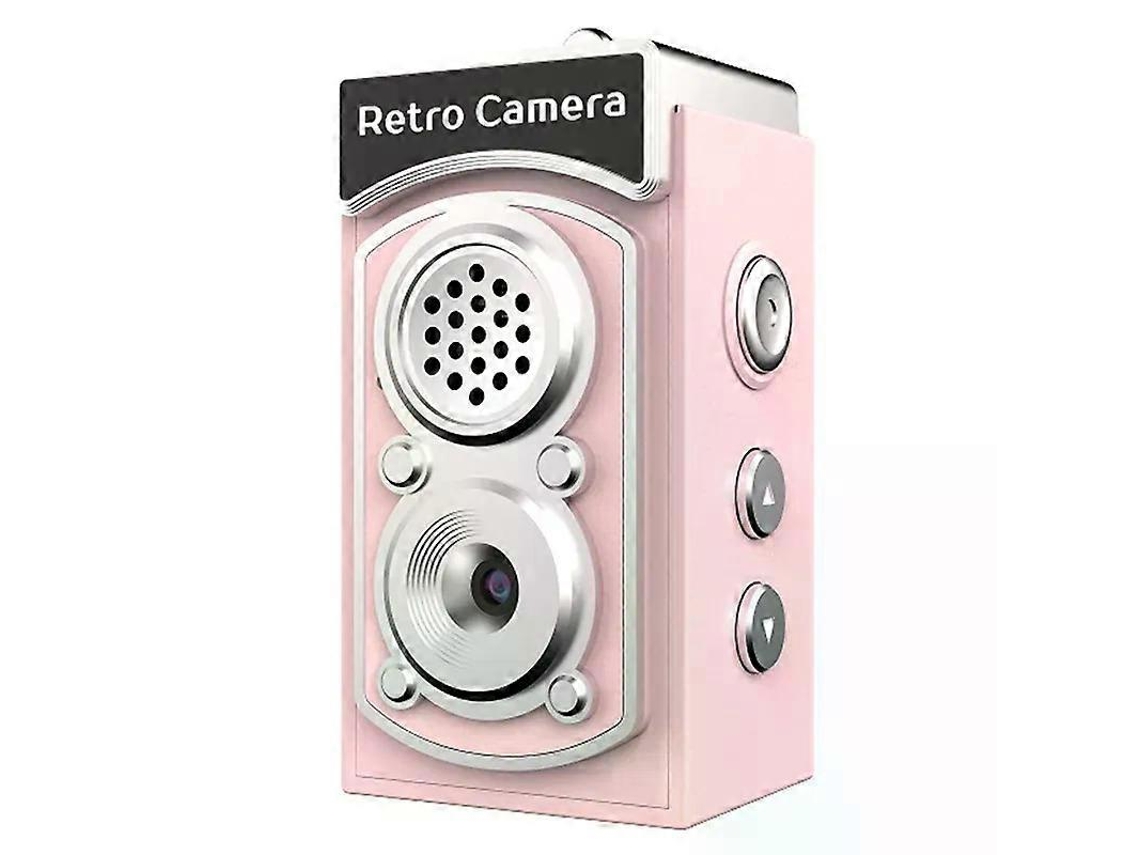 Mini Câmara Digital Retrô Cor-de-rosa Com Ecrã Ips De 0,96 Polegadas E Vídeo Hd 1080p
