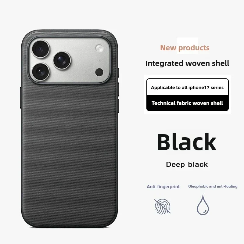 Capa Protetora Trançada (preta Para Iphone 15 Pro), Capa Protetora Magnética Magsafe Oficial.