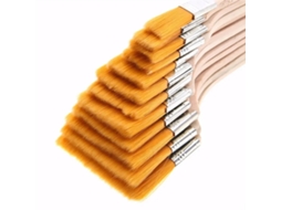 Conjunto de 12 Pincéis de Nylon de Alta Qualidade, Adequados para Tintas Acrílicas. MDUG