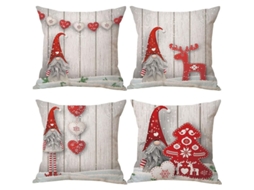 Capas de almofada Gnome de Natal, 45x45cm, conjunto de 4 NOVA LINE