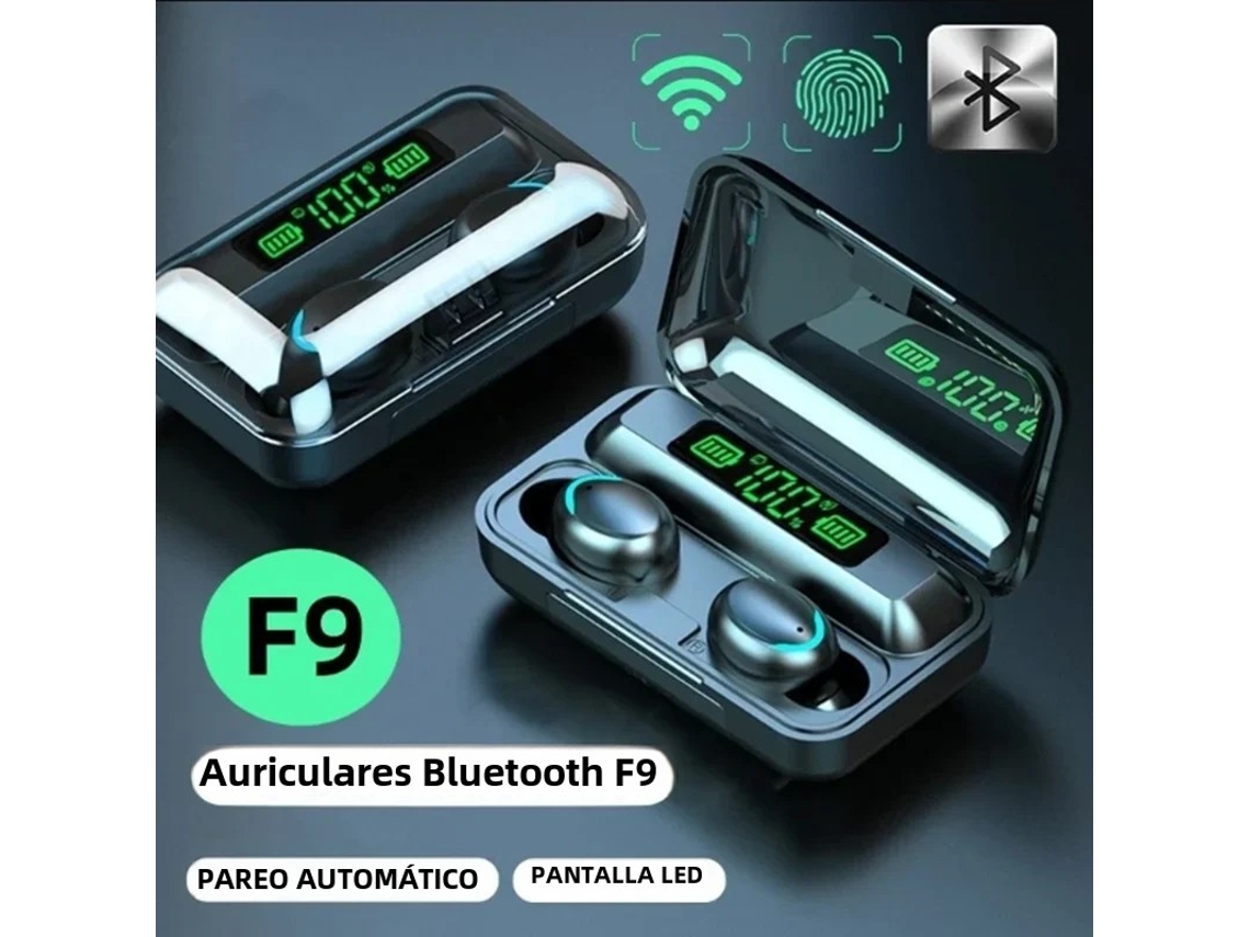 FONES DE OUVIDO BLUETOOTH SEM FIO MDUG com visor digital e estojo de alta capacidade