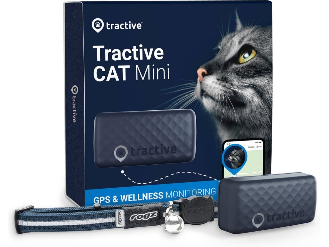 Localizador GPS para Gato TRACTIVE Cat Mini (Outlet Caixa Aberta - Azul)