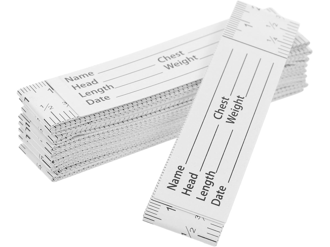 Conjunto de 10 réguas de papel Nuobesty com escala dupla para medição e desenho em projetos de engenharia arquitetônica.