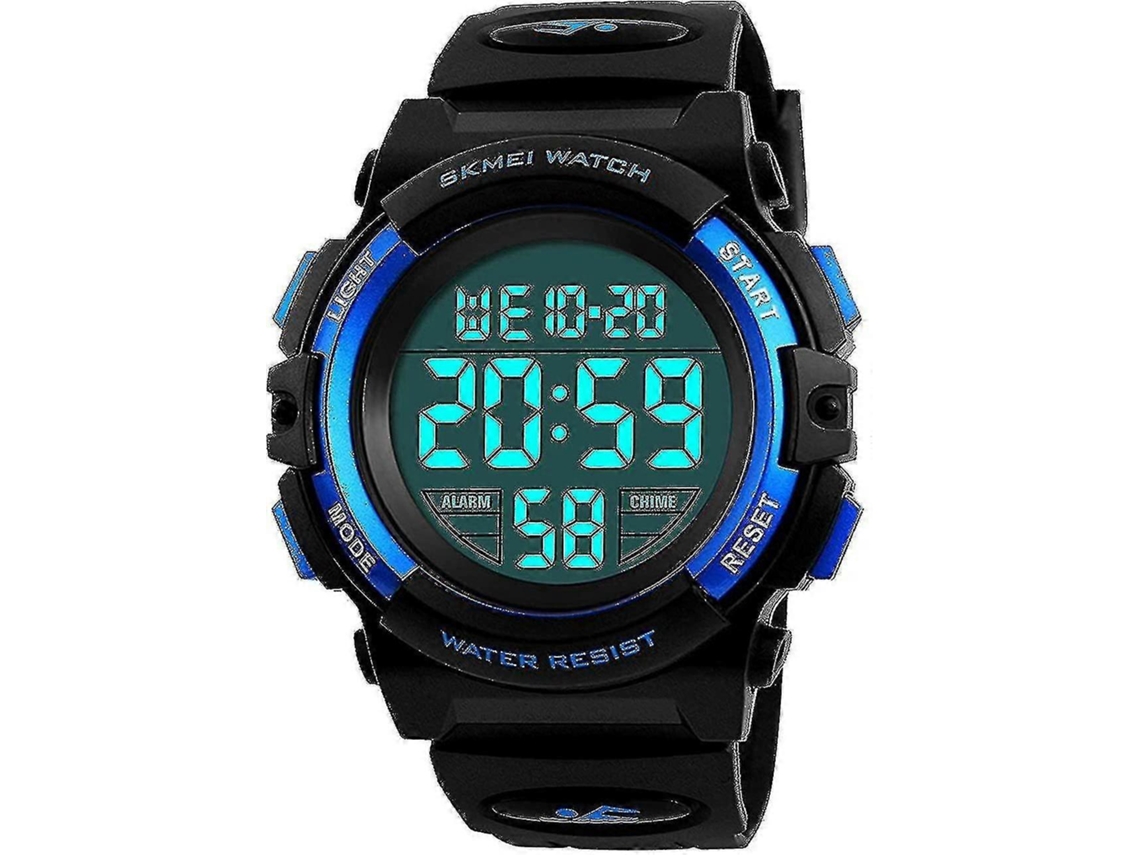Relógio esportivo digital Yogu Ly Ebike para meninos e meninas, relógio eletrônico casual de quartzo para crianças com 7 LEDs