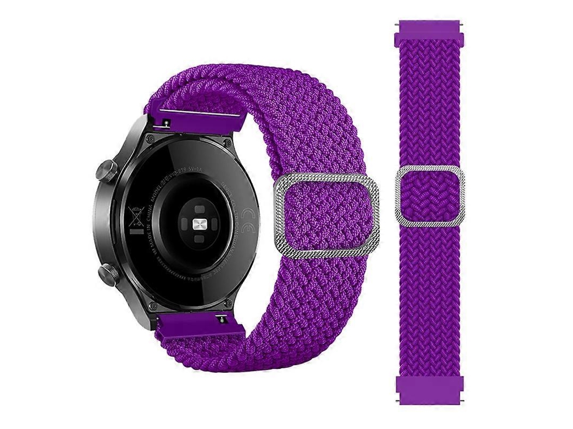 Pulseira De Nylon Trançado Ajustável E Elástica Para Samsung Galaxy Watch 42mm (arco-íris)