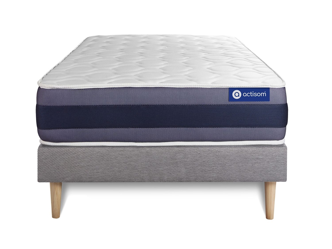 Sommier de Casal Actimemo Morpho Memória ACTISOM Espuma com memória Cinzento (80x190)