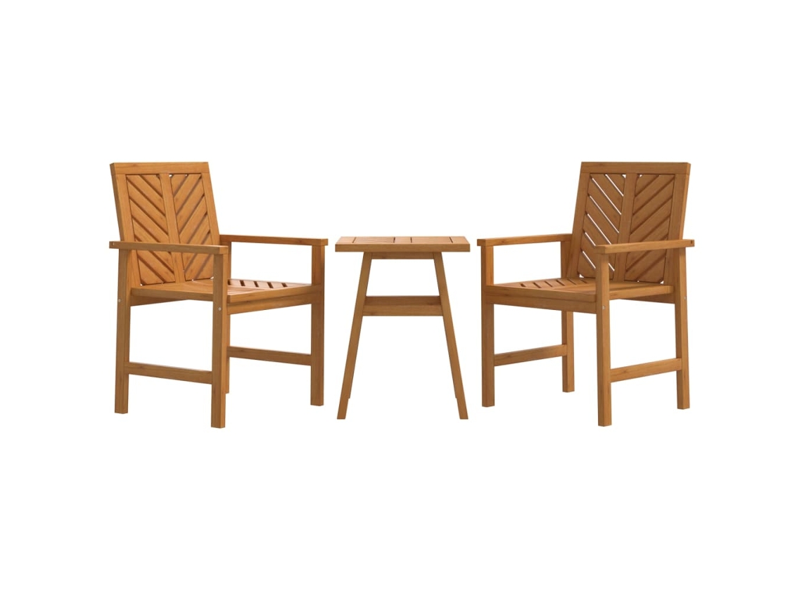 Conjunto de 3 Pcs Lounge de Jardim Madeira de Acácia Maciça MAISON EXCLUSIVE