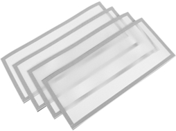 Conjunto De 4 Grelhas De Ventilação Magnéticas Em Fibra De Vidro Com Acabamento Em Pvc Branco.