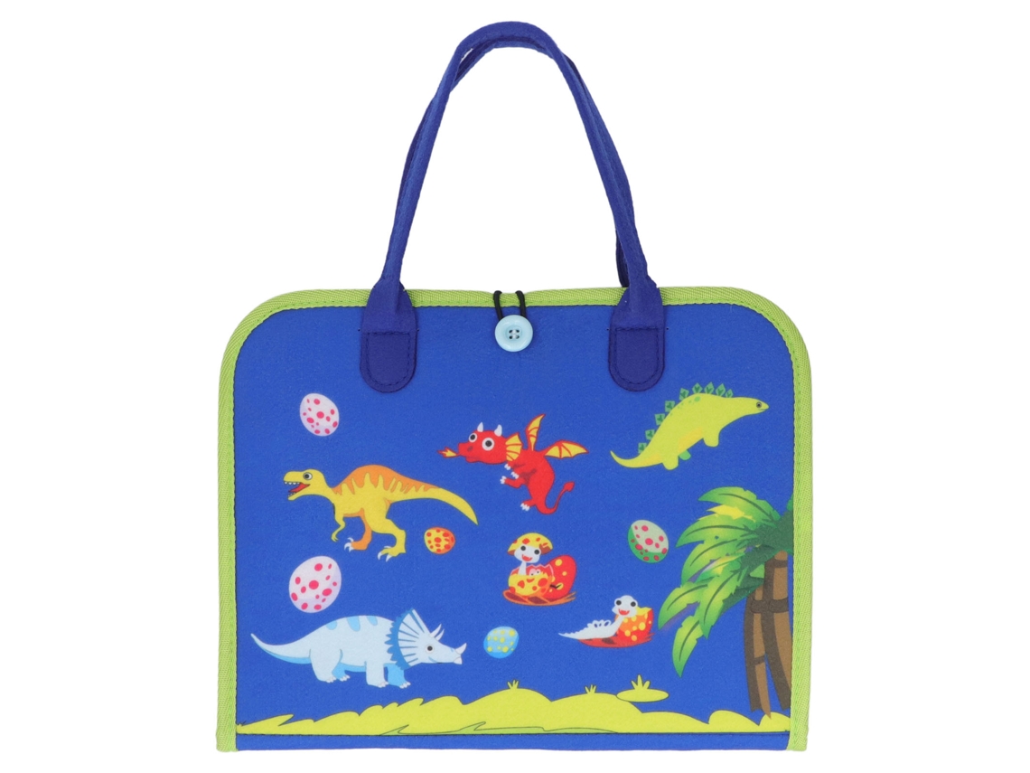 Walshlxq tablero Sensorial de Fieltro para Niños Juguete Educativo Desarrollo Motriz Y Coordinación Ojo manos Azul