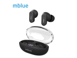 Fones De Ouvido Sem Fio Verdadeiros Mblue Ar01 Com Cancelamento De Ruído, Microfone E Tela Led Para Esportes