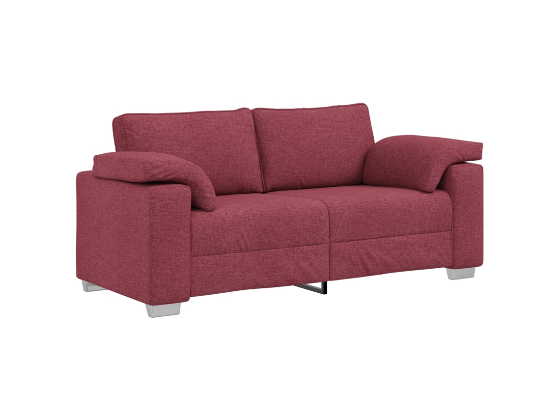 Conjunto 1 Sofá Vidaxl Vermelho Tecido (180 Cm)