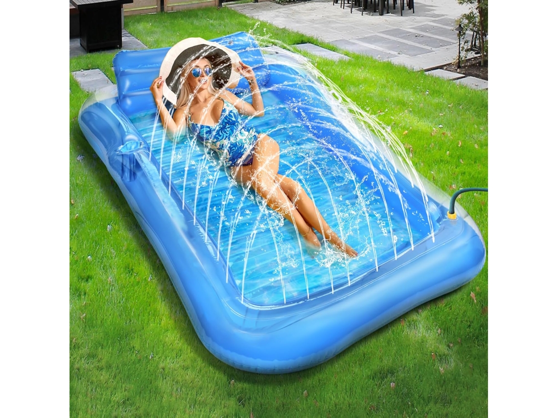 Colchão Inflável Para Piscina Para Adultos Com Travesseiro (200 X 124 Cm) Para Festa Na Piscina Ou Praia.