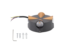Lâmpada de Parede Led 4w Arredondada Alumínio À Prova D'água para Lar Jardim Sala