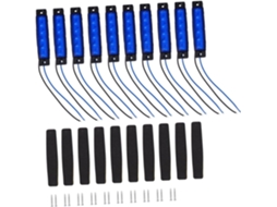 Conjunto de 10 luzes laterais LED de plástico para Piscas Freio e Reboque.
