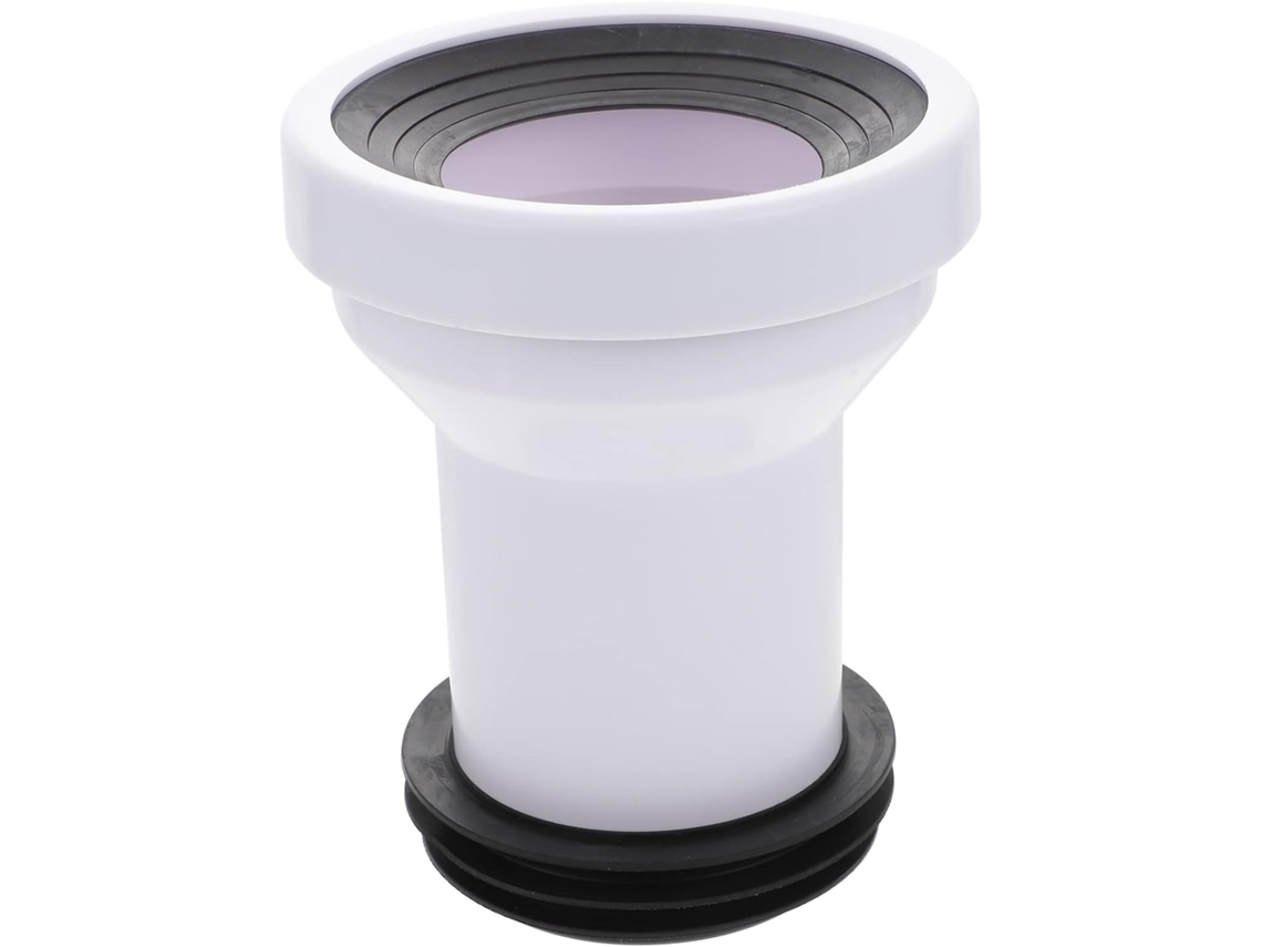 Tubo De Extensão Reto Para Vaso Sanitário, Vedação De Descarga Em Pp, Anel