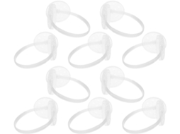 Lurelia Proteção Decorativa Para Headset, Capa Flexível, 10 Peças, Plástico, Branco