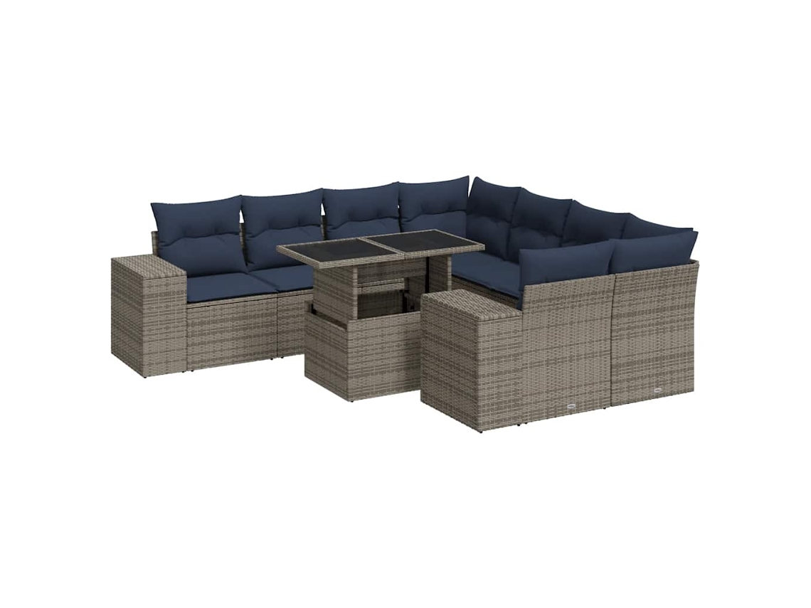 Garden Sofa Set, Garden Sofa Sets Vidaxl Cinzeto Rattan / Vime (n/a)
