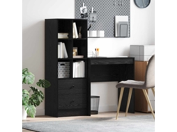 Vidaxl Mesa Carvalho Preto 115,5 X 40 X 127 Cm 2 Unid.