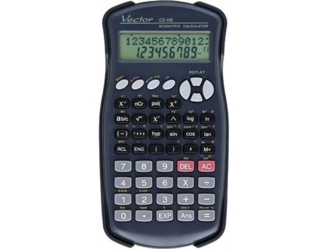 Calculadora científica vetorial preta Kav CS 105