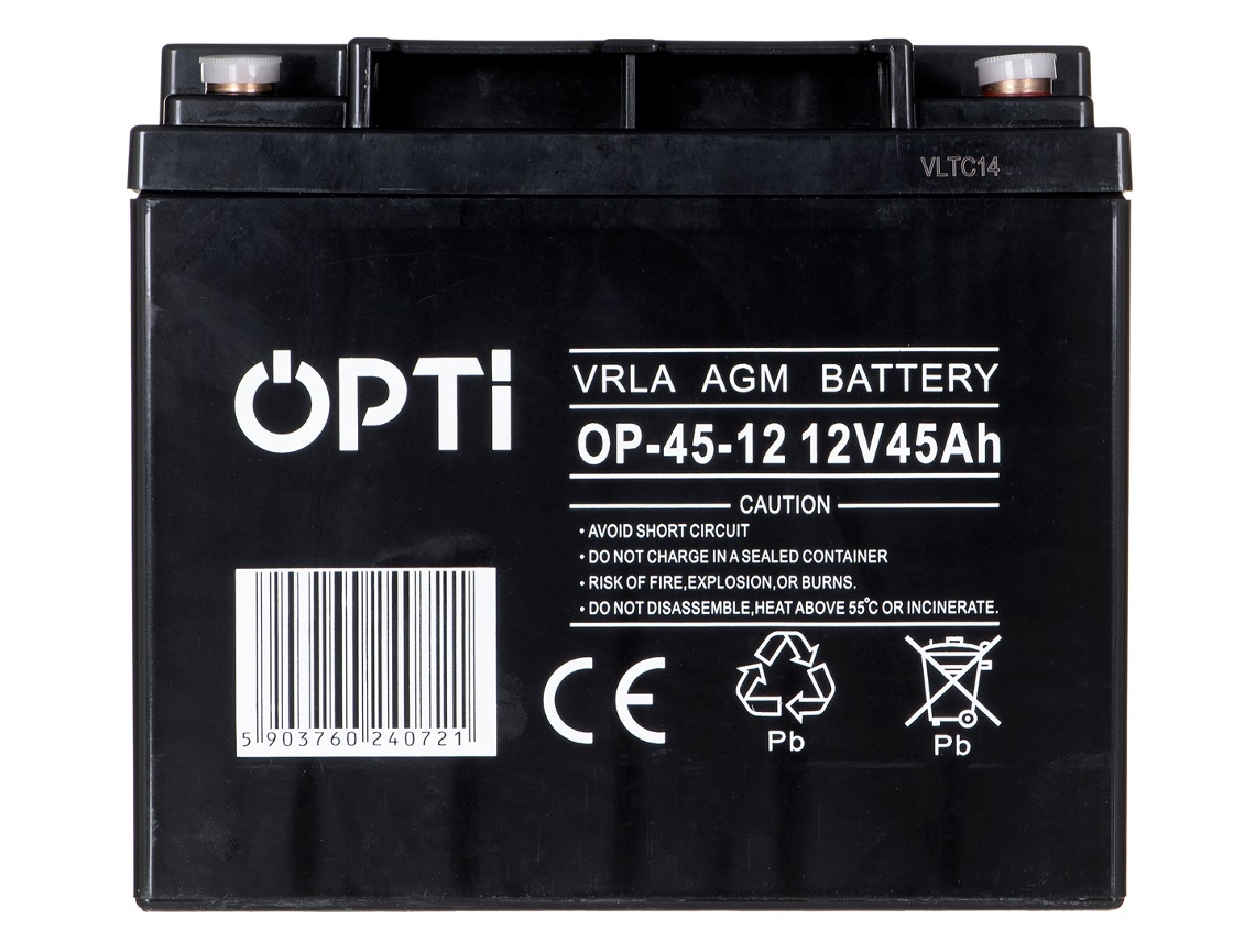Volt Poland Agm Opti 12v 45 Ah Vrla Battery Volt Polska