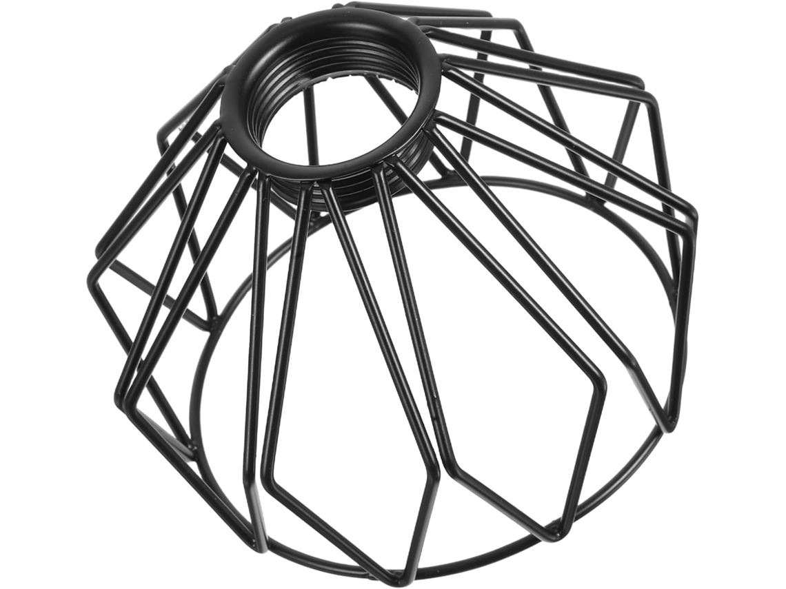 Luminária Pendente Em Formato De Gaiola, Com Design Robusto De Estilo Industrial Vintage Para Sala De Estar.