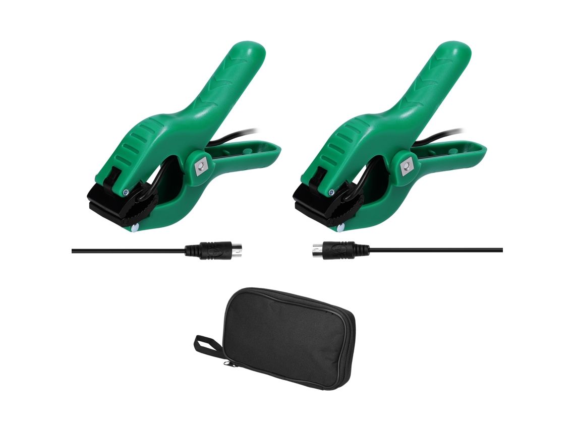 Clips para sensores de temperatura em sistemas de refrigeração e ar condicionado, com bolsa de armazenamento.