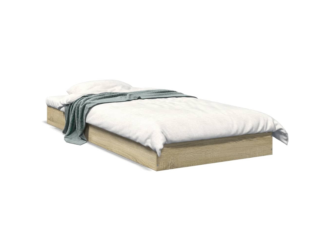 Estrutura Cama S/ Colchão Derivados de Madeira Carvalho Sonoma MAISON EXCLUSIVE (200x200 cm)