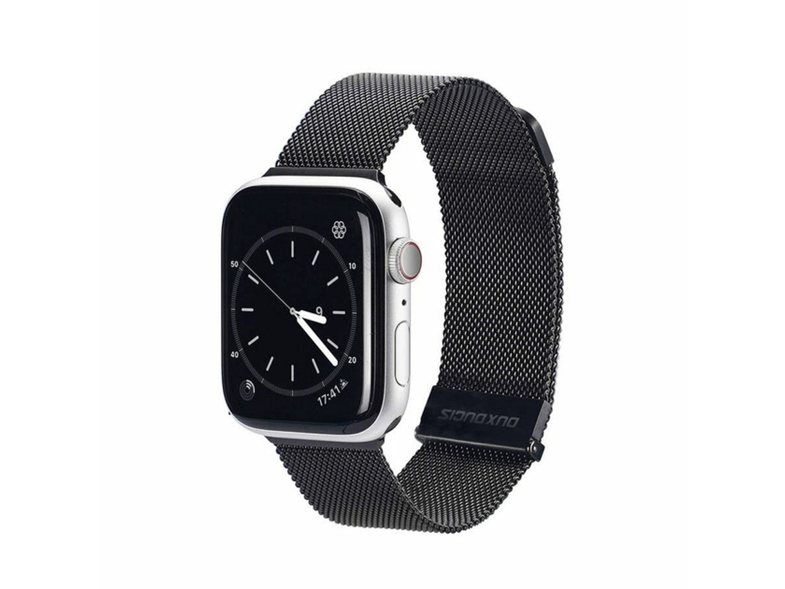 Pulseira Magnética Milanese em Aço Inoxidável para Apple Watch 42/44/45 Mm Preto DUX DUCIS