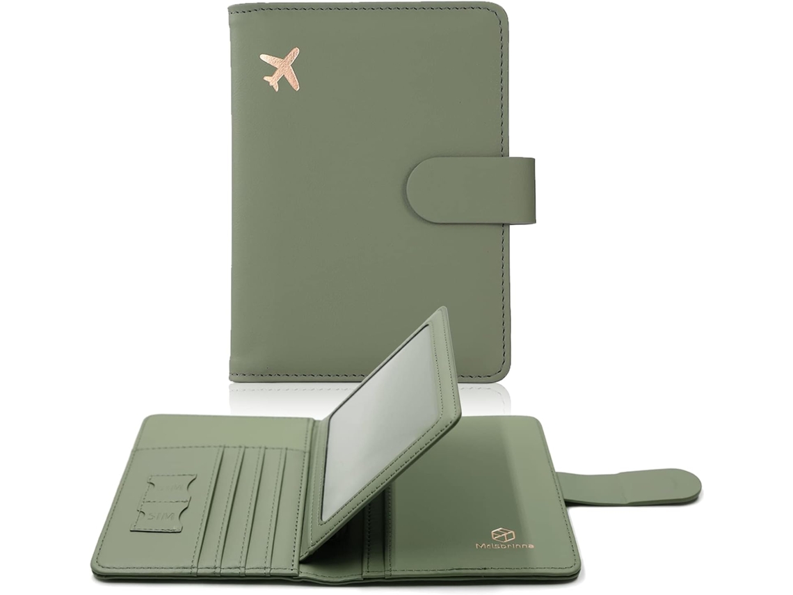 Porta-passaporte De Viagem, Com Proteção Rfid, Impermeável, Compartimentos Para Cartões E Documentos