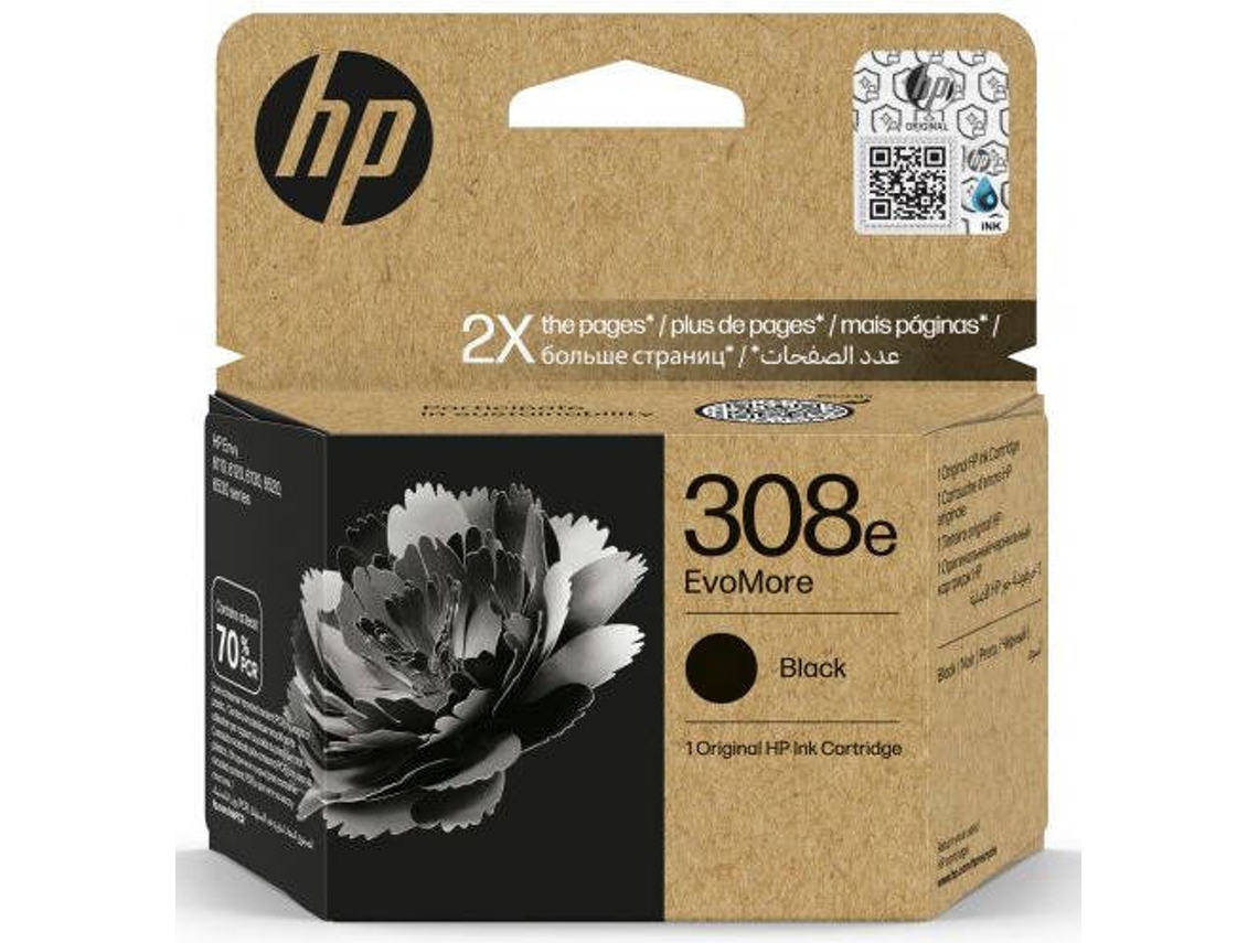 Tinteiro HP 308e EvoMore Preto
