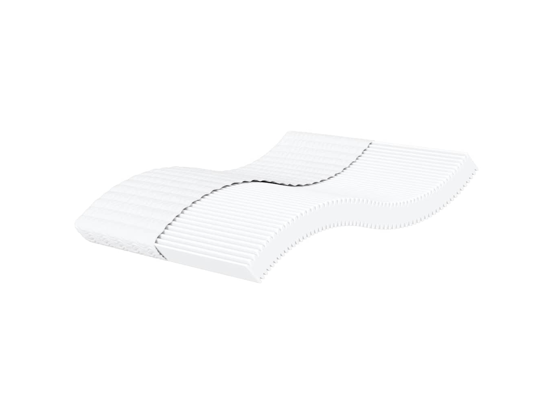 Vidaxl Colchão De Espuma 180x220 Cm Dureza H2 H3 Branco