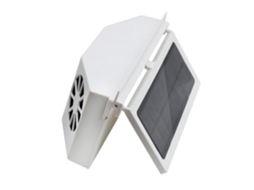 Ventilador Solar Para Carro Abaodam Em Abs Branco, 1, 5w, Bateria De 1200mah Para Resfriamento Automático E Melhor