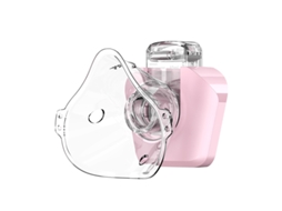 Nebulizador Eifson - De Malha - Recarregável Via Usb-c, Silencioso E Portátil Com Máscara - Rosa